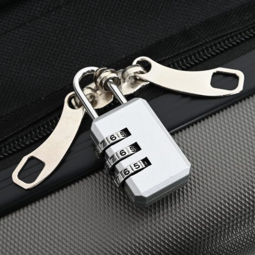  Összecsukható Bőrönd Kemény Héj 24'' Sötétszürke 43x27x66 cm