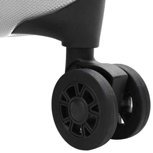  Összecsukható Bőrönd Kemény Héj 24'' Ezüst 43x27x66 cm ABS