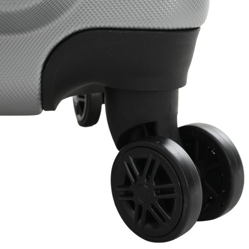  Bőrönd szett 3 db Kemény héjú Ezüst 20'' 24'' 28'' ABS