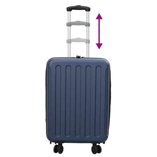  Összecsukható Bőrönd Kemény Héj 20'' Sötétkék 34 x 23 x 55.5 cm ABS