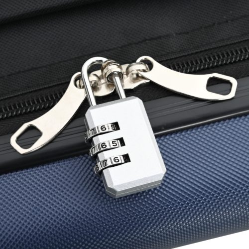  Összecsukható Kemény Bőrönd 28 Sötét Kék 50x30x76 cm ABS"