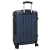  Bőrönd szett 3 db Kemény héjú Sötétkék 20” 24” 28” ABS