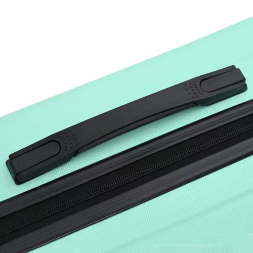  Bőrönd Készlet 3 db Kemény Héjú Mentazöld 20” 24” 28” ABS