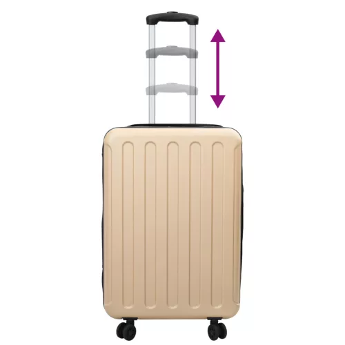  Összecsukható Bőrönd Kemény Héj 24 Champagne 43x27x66 cm ABS"