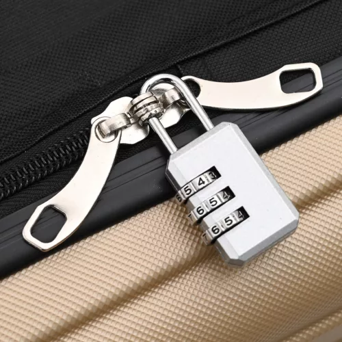  Hajtogatható Bőrönd Kemény Héj 28'' Champagne 50x30x76 cm ABS