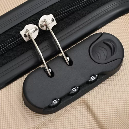  Bőrönd szett 3 db Kemény héjú Pezsgő 20'' 24'' 28'' ABS