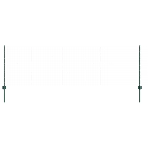  Kerítéselemek 5 db U-csatorna Zöld 80 cm Acél