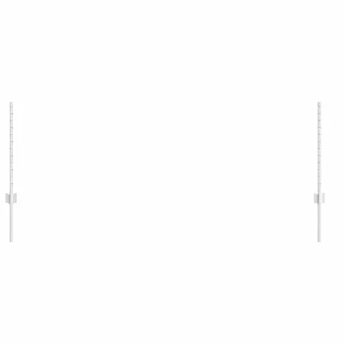  Kerítésoszlop 11 pcs Ezüst 80 cm Acél