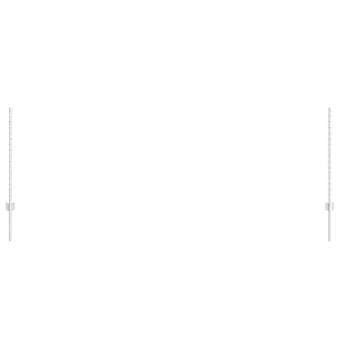  Kerítésoszlop 5 pcs Ezüst 100 cm Acél