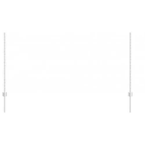  Kerítésoszlop 11 pcs Ezüst 120 cm Acél