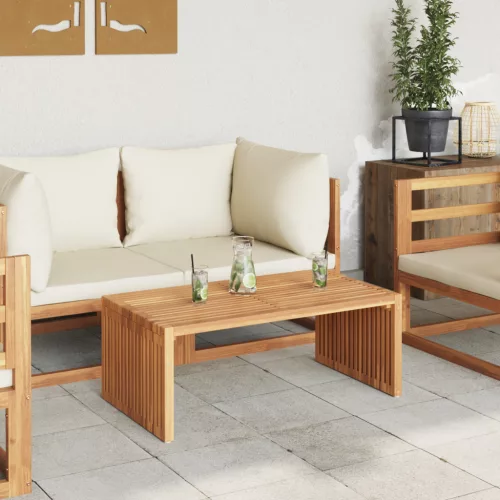  Kert Oldalasztal 90x49.7x36 cm Tömör Fa Teak