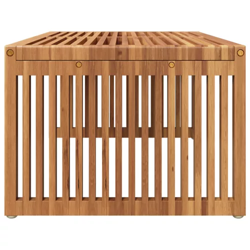  Kert Oldalasztal 90x49.7x36 cm Tömör Fa Teak