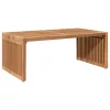  Kert Oldalasztal 90x49.7x36 cm Tömör Fa Teak