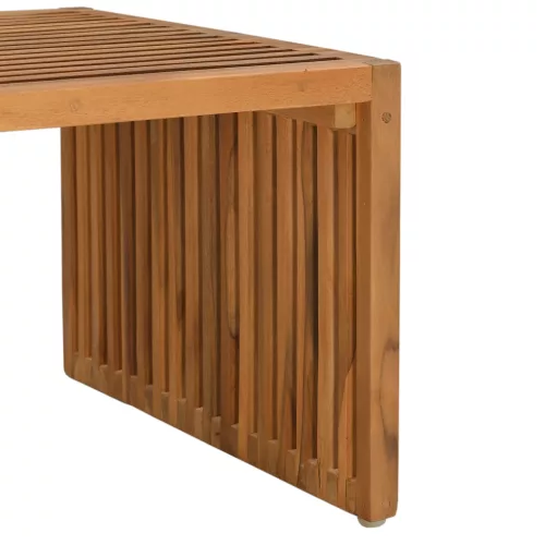  Kert Oldalasztal 90x49.7x36 cm Tömör Fa Teak