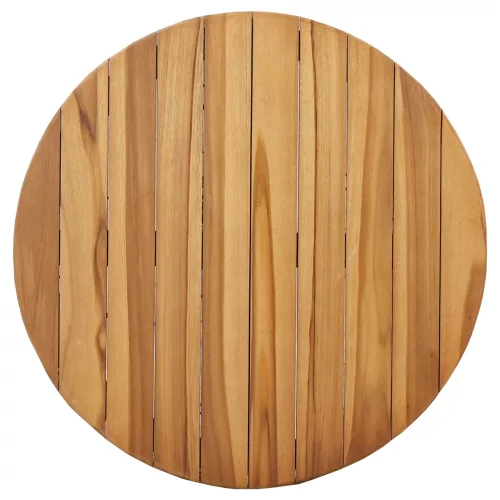  Kerti Bistroasztal Ø70x75 cm Tömör Tíkfa