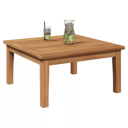  Kerti Asztal 60x60x30 cm Tömbfa Teak