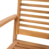  Kerti székek 2 pcs Barna 60 x 65 x 76.5 cm Tömör tíkfa