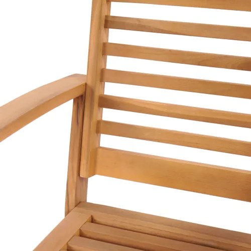  Kerti székek 2 pcs Barna 60 x 65 x 76.5 cm Tömör tíkfa