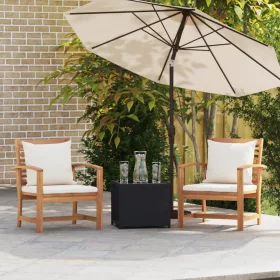  Kerti székek 2 pcs Barna 60 x 65 x 76.5 cm Tömör tíkfa