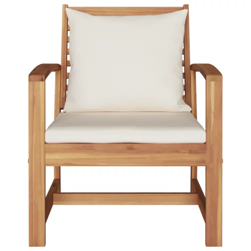  Kerti székek 2 pcs Barna 60 x 65 x 76.5 cm Tömör tíkfa