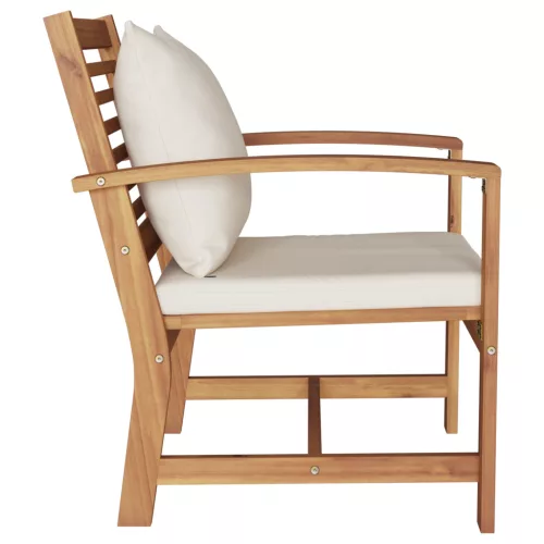  Kerti székek 2 pcs Barna 60 x 65 x 76.5 cm Tömör tíkfa