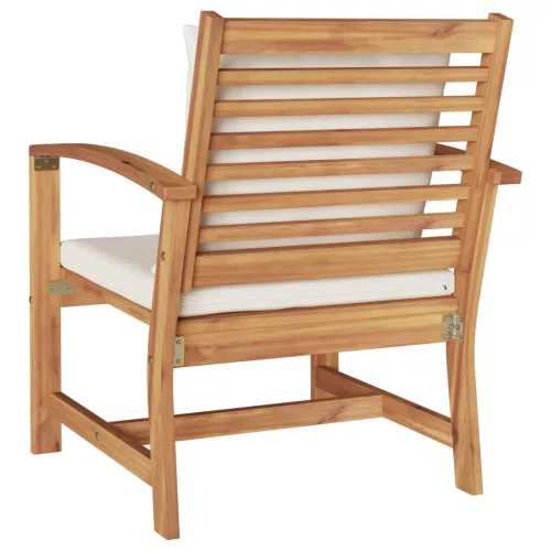  Kerti székek 2 pcs Barna 60 x 65 x 76.5 cm Tömör tíkfa