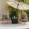  Kerti székek 2 pcs Barna 60 x 65 x 76.5 cm Tömör tíkfa