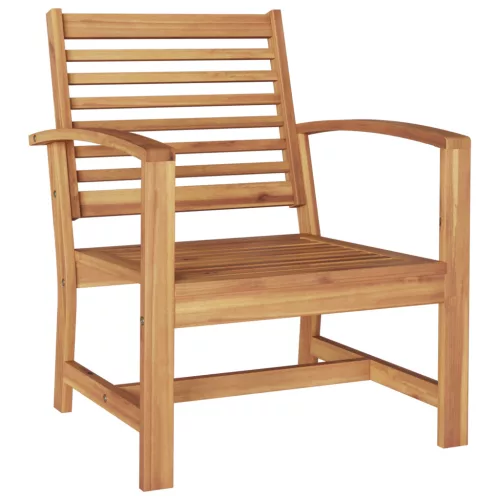  Kerti székek 2 pcs Barna 60 x 65 x 76.5 cm Tömör tíkfa