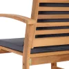  Kerti székek 2 pcs Barna 60 x 65 x 76.5 cm Tömör tíkfa