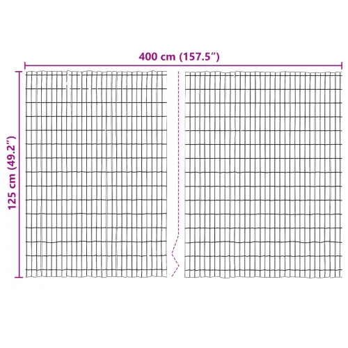  Kültéri Kerítés 400x125 cm