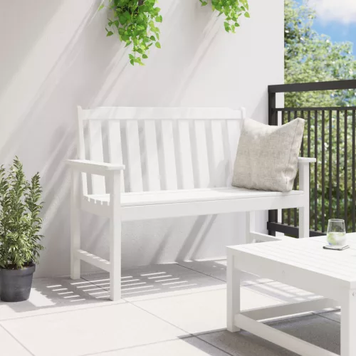  kerti pad fehér 120 cm HDPE