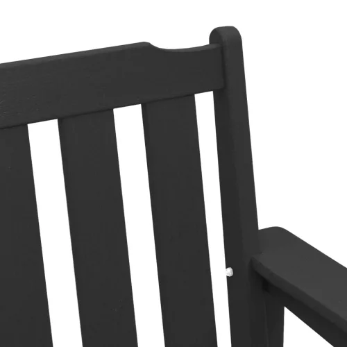 Kerti Pad Fekete 120 cm HDPE