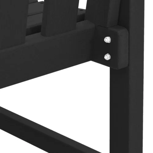  Kerti Pad Fekete 120 cm HDPE