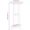  Bárasztal Fehér 55x55x107 cm HDPE