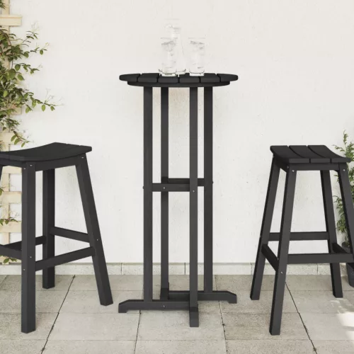  Bárasztal Fekete 55x55x107 cm HDPE