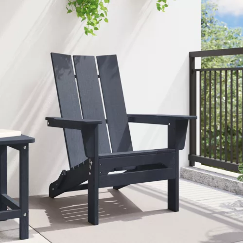  összecsukható Adirondack szék tengerészkék 74.5x80.5x90 cm HDPE