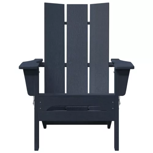 összecsukható Adirondack szék tengerészkék 74.5x80.5x90 cm HDPE