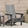  Összecsukható Adirondack szék Világosszürke 74.5x80.5x90 cm HDPE