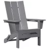  Összecsukható Adirondack szék Világosszürke 74.5x80.5x90 cm HDPE