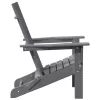  Összecsukható Adirondack szék Világosszürke 74.5x80.5x90 cm HDPE