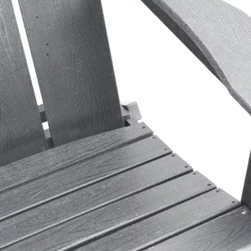  Összecsukható Adirondack szék Világosszürke 74.5x80.5x90 cm HDPE