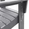  Összecsukható Adirondack szék Világosszürke 74.5x80.5x90 cm HDPE