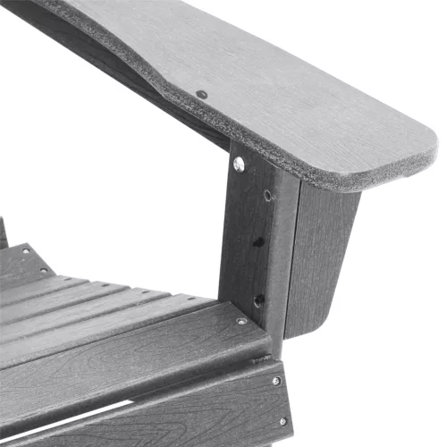  Adirondack szék Világosszürke 74x82x91 cm HDPE
