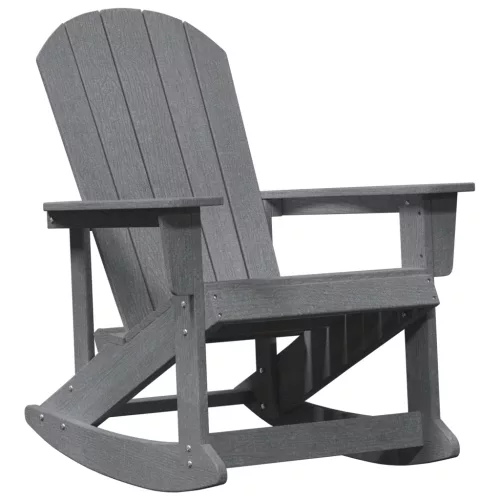  Adirondack hintaszék Világosszürke 73.5x92x90 cm HDPE