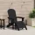  Adirondack szék lábpihentetővel fekete HDPE