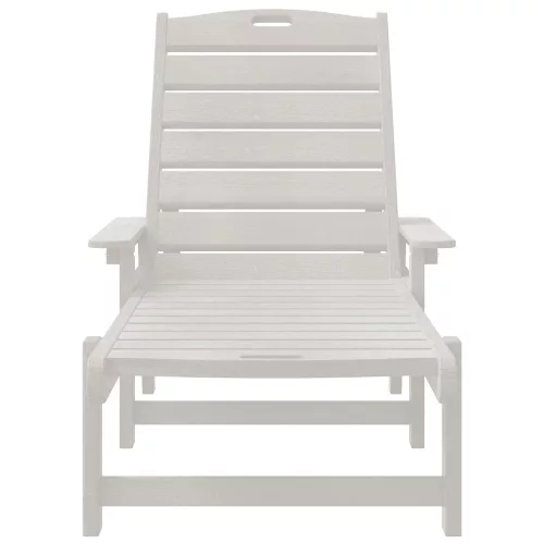  Napozóágy Fehér 53x162x98.5 cm HDPE