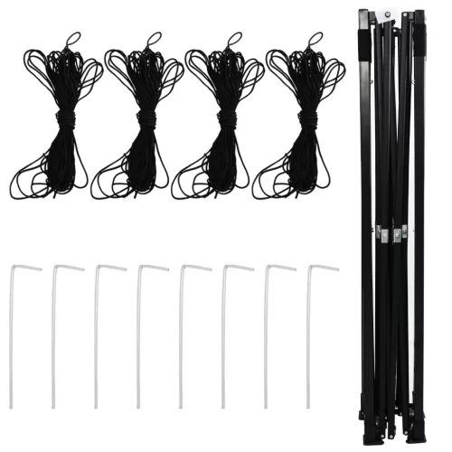  Melegház tetővel Zöld 200 x 200 x 300 cm Acél