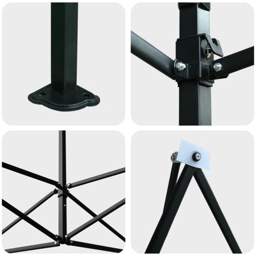  Melegház tetővel Zöld 290 x 290 x 315 cm Acél