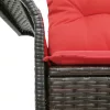  Kerti kanapé párnával 141 x 62 x 69 cm polirattan