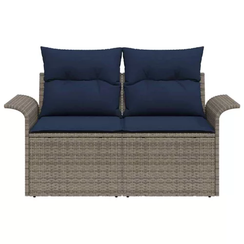  Kerti kanapé párnával 141 x 62 x 69 cm polirattan